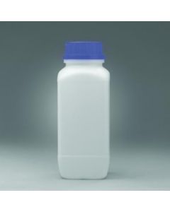 Bel-Art Square 1000ml Polyethylene Bottles; Polypropylene Cap, 53mm Closure (Pack Of 6)