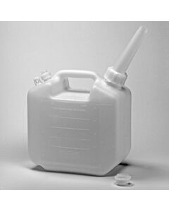 Bel-Art Polyethylene Jerrican; 5 Liters (1.25 Gallons), Screw Cap, 1 In. I.D. Spout