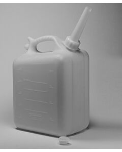 Bel-Art Polyethylene Jerrican; 10 Liters (2.5 Gallons), Screw Cap, ¾ In. I.D. Spout