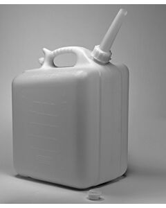 Bel-Art Polyethylene Jerrican; 20 Liters (5 Gallons), Screw Cap, ¾ In. I.D. Spout