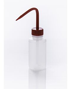 Bel-Art Narrow-Mouth 125ml (4oz) Polyethylene Wash Bottles; Red Polypropylene Cap, 28mm Closure (Pack Of 6)