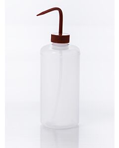 Bel-Art Narrow-Mouth 1000ml (32oz) Polyethylene Wash Bottles; Red Polypropylene Cap, 38mm Closure (Pack Of 4)