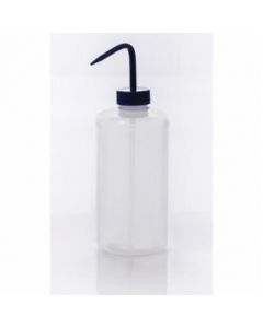 Bel-Art Narrow-Mouth 1000ml (32oz) Polyethylene Wash Bottles; Blue Polypropylene Cap, 38mm Closure (Pack Of 4)