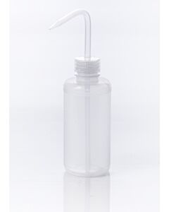 Bel-Art Narrow-Mouth 250ml (8oz) Polyethylene Wash Bottles; Natural Polypropylene Cap, 28mm Closure (Pack Of 12)