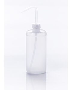Bel-Art Narrow-Mouth 500ml (16oz) Polyethylene Wash Bottles; Natural Polypropylene Cap, 28mm Closure (Pack Of 12)