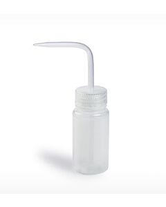 Bel-Art Wide-Mouth 125ml (4oz) Polyethylene Wash Bottles; Natural Polypropylene Cap, 38mm Closure (Pack Of 12)