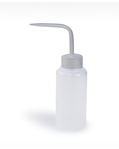 Bel-Art Wide-Mouth 250ml (8oz) Polyethylene Wash Bottles; Natural Polypropylene Cap, 38mm Closure (Pack Of 12)