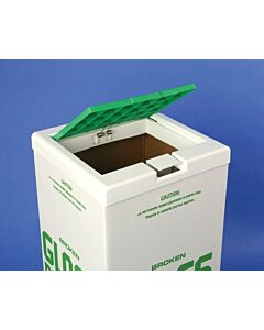 Bel-Art Plastic Cover For Glass Disposal Carton; 12½ X 12½ In.