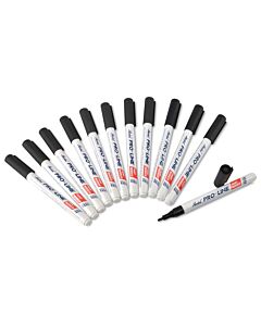 Bel-Art Black Solvent-Based Paint Pen Markers (Pack Of 12)