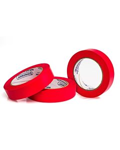 Bel-Art Write-On Red Label Tape; 40yd Length, 1 In. Width, 3 In. Core (Pack Of 3)