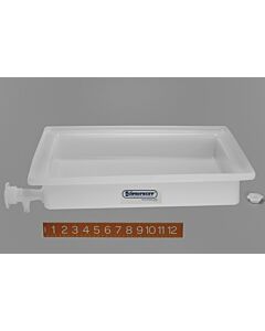 Bel-Art General Purpose Polyethylene Tray With Faucet; 16 X 20 X 3 In.