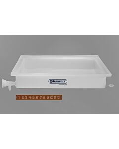 Bel-Art General Purpose Polyethylene Tray With Faucet; 21½ X 25½ X 4 In.