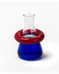 Bel-Art Round 0.5lb Lead Ring Flask Weight With Vikem Vinyl Coating; For 125-500ml Flasks