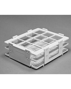 Bel-Art No-Wire Bottle And Vial Rack; For 20-25mm Bottles And Vials, 12 Places