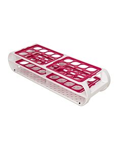 Bel-Art Switch-Grid Test Tube Rack; 24 Places, For 20-25mm Tubes, Fuchsia