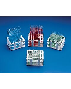 Bel-Art No-Wire Test Tube Half Rack; For 25-30mm Tubes, 6 Places