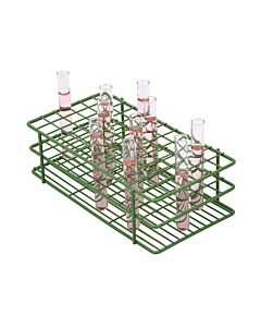 Bel-Art Poxygrid Test Tube Rack; For 10-13mm Tubes, 72 Places, Green