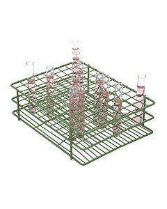 Bel-Art Poxygrid Test Tube Rack; For 10-13mm Tubes, 108 Places, Green