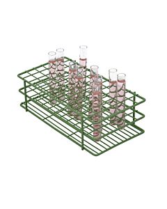 Bel-Art Poxygrid Test Tube Rack; For 13-16mm Tubes, 72 Places, Green