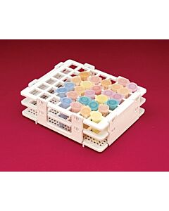 Bel-Art No-Wire Microcentrifuge Tube Rack; For 1.5ml Tubes, 42 Places