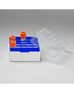 Bel-Art Proculture Cryogenic Vial Storage Box; 25 Places, For 1.2-2.0ml Vials (Pack Of 8)