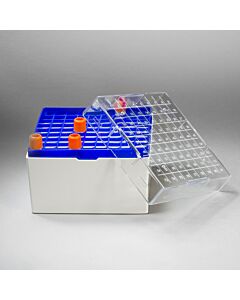 Bel-Art Proculture Cryogenic Vial Storage Box; 81 Places, For 5.0ml Tubes (Pack Of 4)