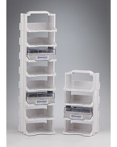Bel-Art Cryo Tower Storage System; 4 Levels, Plastic, 6 X 6 X 11¹³⁄₁₆ In.