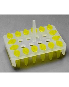 Bel-Art Microcentrifuge Floating Rack; For 1.5ml Tubes, 24 Places, Polypropylene (Pack Of 4)