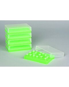 Bel-Art Pcr Rack; For 0.2ml Tubes, 96 Places, Fluorescent Green (Pack Of 5)