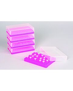 Bel-Art Pcr Rack; For 0.2ml Tubes, 96 Places, Fluorescent Pink (Pack Of 5)