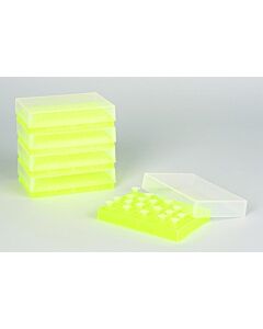 Bel-Art Pcr Rack; For 0.2ml Tubes, 96 Places, Fluorescent Yellow (Pack Of 5)