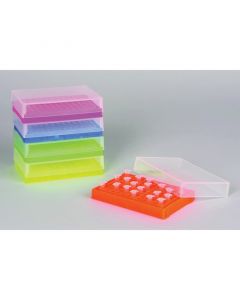 Bel-Art Pcr Rack; For 0.2ml Tubes, 96 Places, Assorted Colors (Pack Of 5)