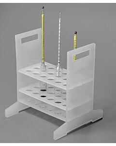 Bel-Art Hydrometer Rack; For Short Hydrometers, 18 Places, Polypropylene