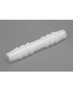 Bel-Art Straight Tubing Connectors For ¼ In. Tubing; Polypropylene (Pack Of 12)