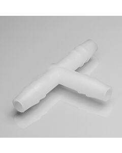 Bel-Art “T” Shaped Tubing Connectors For ¼ In. Tubing; Polypropylene (Pack Of 12)