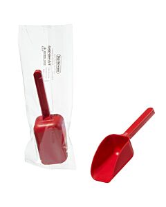 Bel-Art Sterileware Pharma Scoops - Red; 125ml (4oz), Individually Wrapped (Pack Of 100)