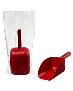 Bel-Art Sterileware Pharma Scoops - Red; 1000ml (34oz), Individually Wrapped (Pack Of 25)