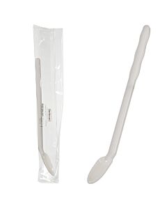 Bel-Art Sterileware Extra-Long, Bent Handle Spoons; 20ml, Individually Wrapped (Pack Of 100)