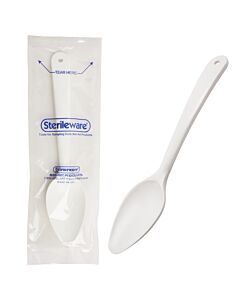 Bel-Art Sterileware Large Sterile Sampling Spoon; 30ml (1oz), Sterile Plastic, Individually Wrapped (Pack Of 25)