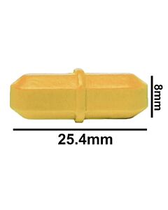Bel-Art Spinbar Teflon Octagon Magnetic Stirring Bar; 25.4 X 8mm, Yellow