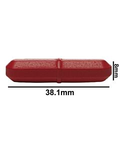 Bel-Art Spinbar Teflon Octagon Magnetic Stirring Bar; 38.1 X 8mm, Red