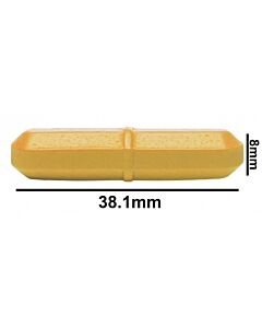 Bel-Art Spinbar Teflon Octagon Magnetic Stirring Bar; 38.1 X 8mm, Yellow