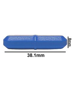 Bel-Art Spinbar Teflon Octagon Magnetic Stirring Bar; 38.1 X 8mm, Blue