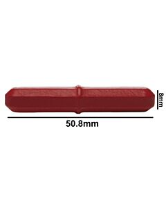 Bel-Art Spinbar Teflon Octagon Magnetic Stirring Bar; 50.8 X 8mm, Red