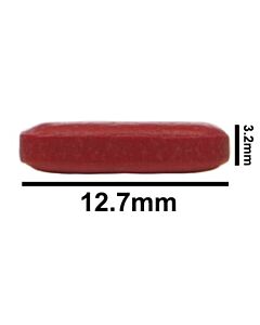 Bel-Art Spinbar Teflon Octagon Magnetic Stirring Bar; 12.7 X 3.2mm, Red