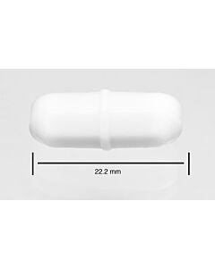 Bel-Art Spinbar Teflon Octagon Magnetic Stirring Bar; 22.2 X 8mm, White