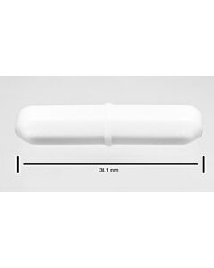 Bel-Art Spinbar Teflon Octagon Magnetic Stirring Bar; 38.1 X 8mm, White