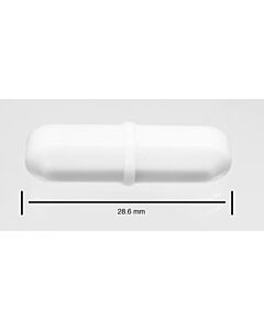 Bel-Art Spinbar Teflon Octagon Magnetic Stirring Bar; 28.6 X 8mm, White