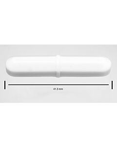 Bel-Art Spinbar Teflon Octagon Magnetic Stirring Bar; 41.3 X 8mm, White