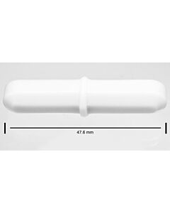 Bel-Art Spinbar Teflon Octagon Magnetic Stirring Bar; 47.6 X 9.5mm, White